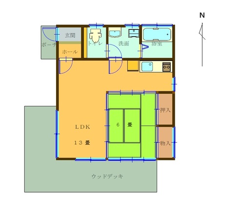 守子坂別荘地 那須街道近く【築浅の平屋建】【公営水道】
